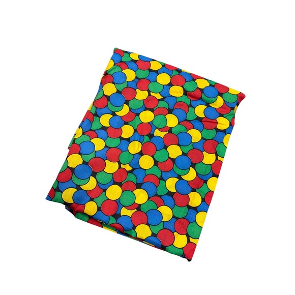 Wellwood Industries Other - Vintage Wellwood Industries Primary Color Polka Dot Cotton Fabric 2.72 Yards